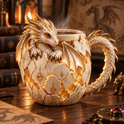 ⏳ Last Day 50% OFF – 🐉 Dragonbound  Sculpted Dragon Mug Collection | 6 Fantasy Realm Designs with Raised 3D Dragon Details ☕