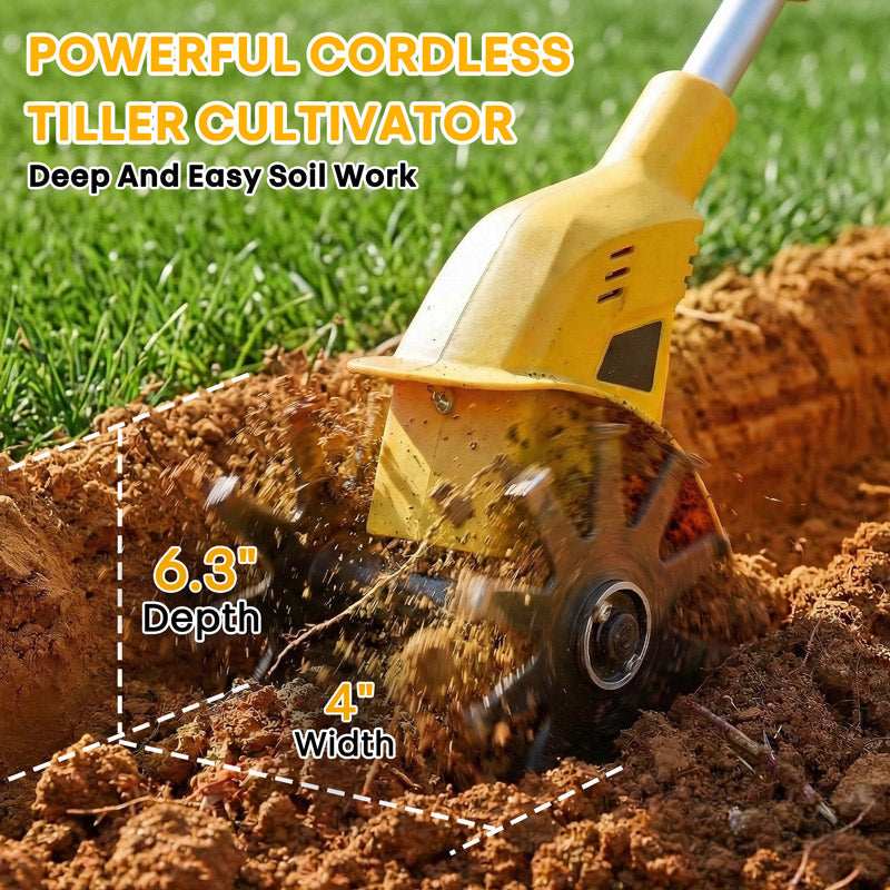 Cordless Tiller Electric Cultivator