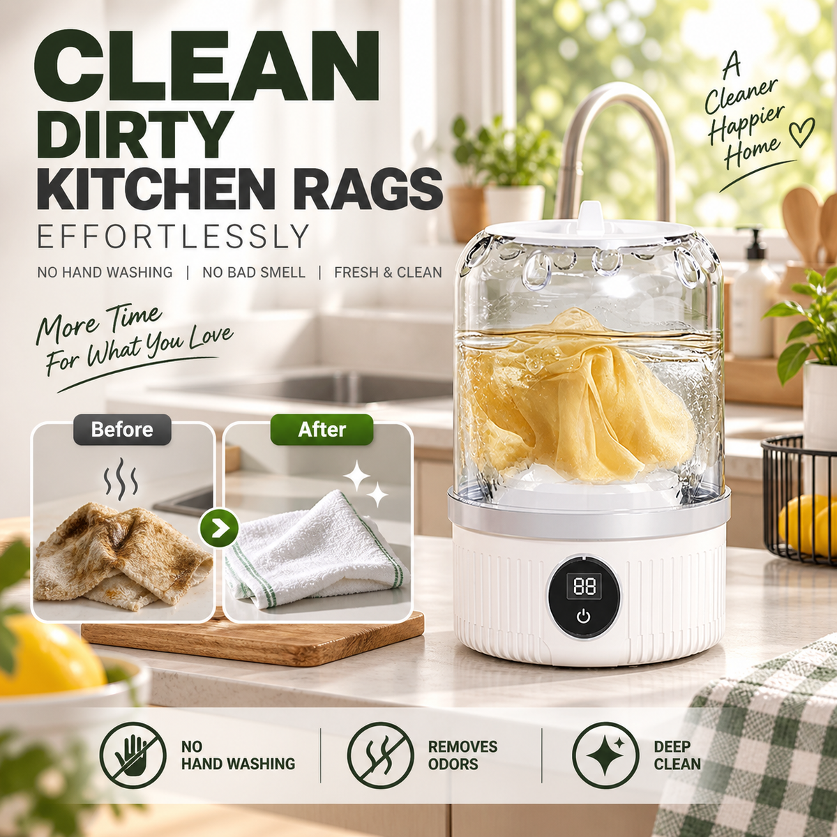 Ahlwocore mini portable cordless washing machine product image 3