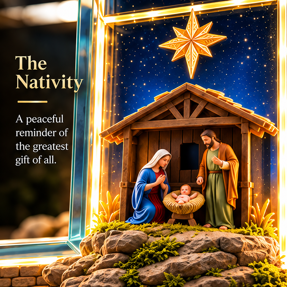 Ahlwocore LED Cross Lamp – Faith-Inspired Home Decoration