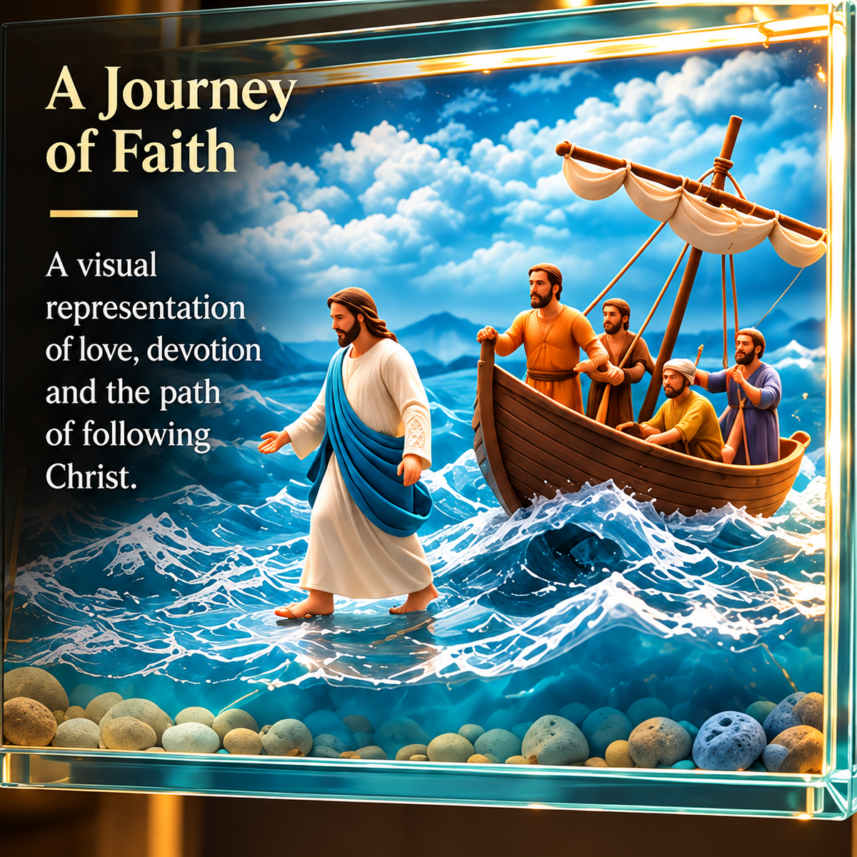 Ahlwocore LED Cross Lamp – Faith-Inspired Home Decoration