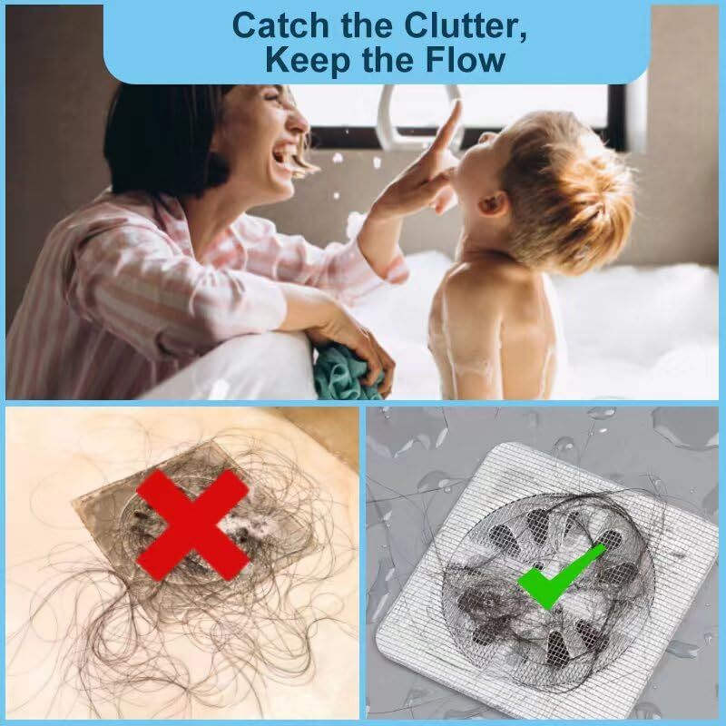 Disposable Drain Hair Catcher Mesh Stickers