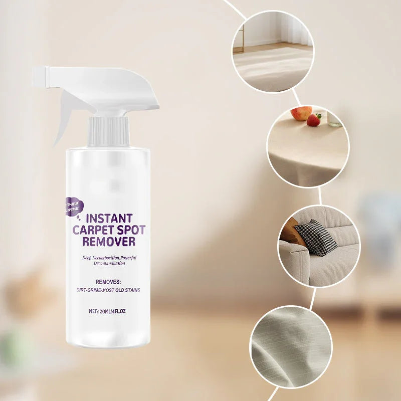 🥳2026 HOT SALE🥳💞50K+ SOLD!☕️🧼  Powerful Carpet Stain Remover – No harsh fumes, hypoallergenic. Fast‑drying formula. Spray, wait, wipe – done. Restores carpet like new. 🏡💚
