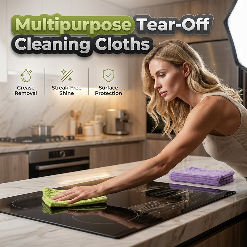 🧼 Reusable Cleaning Cloth Roll ✨ Tear Off, Wash & Reuse