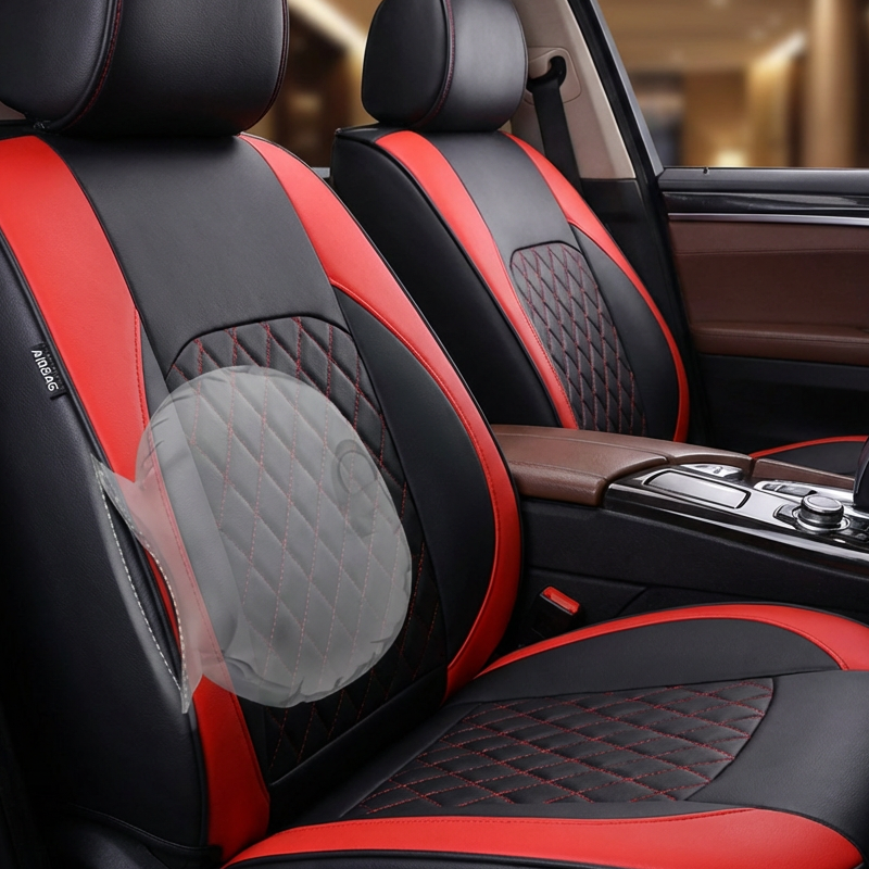 9-Piece Universal Fit Leather Car Seat Cover Set