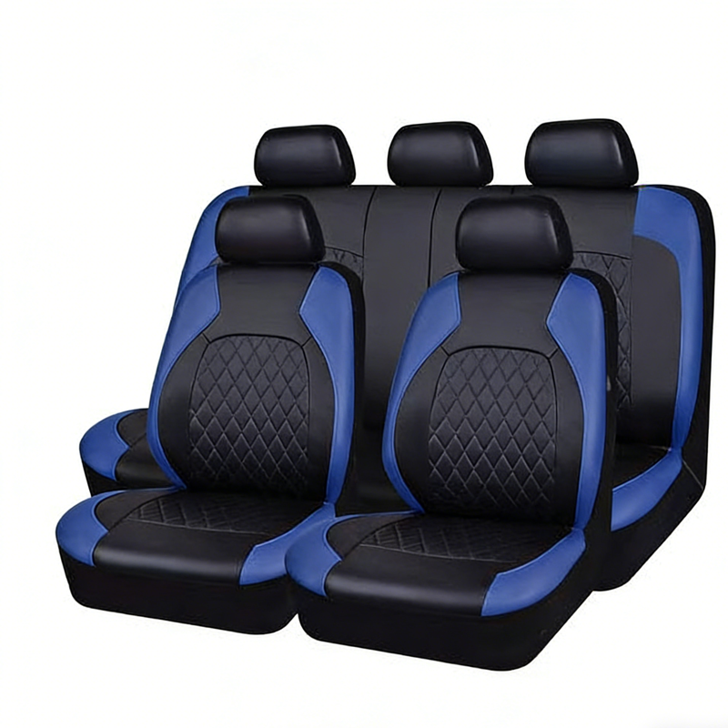 9-Piece Universal Fit Leather Car Seat Cover Set