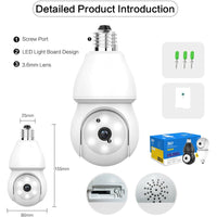 WiFi Bulb Cam (No Card)