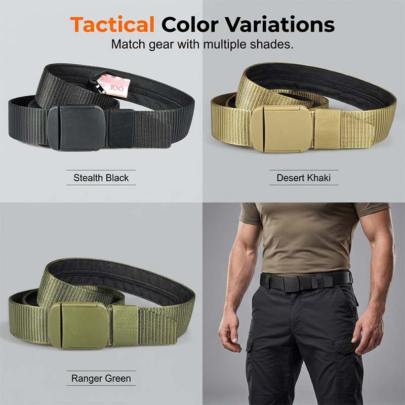 ✨Anti-Theft Tactical Travel Belt | Hidden Secret Money Pocket Inside