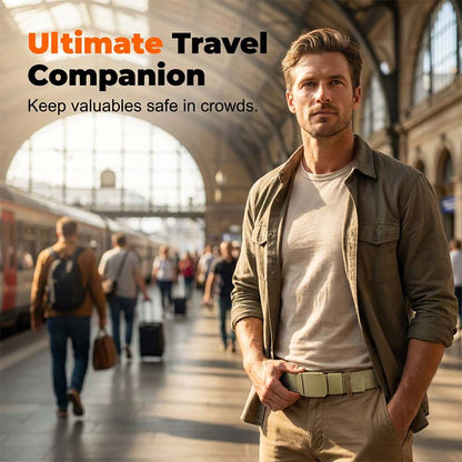 ✨Anti-Theft Tactical Travel Belt | Hidden Secret Money Pocket Inside