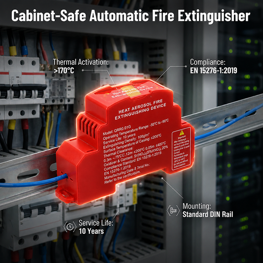 🧯 50% OFF Today! Automatic Aerosol Fire Suppression Device for Electrical Cabinets