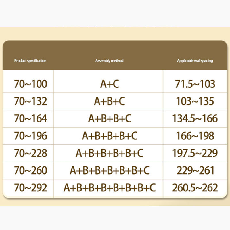 🛏️ 🔧 Adjustable No-Drill Tension Rod – Damage-Free Install, Anti-Slip & Multi-Purpose, Max 15KG Load 🏠