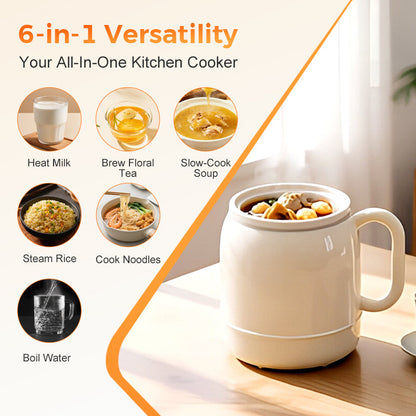 Multi-Function Portable Electric Stewing Cup for Soup, Tea & Meals