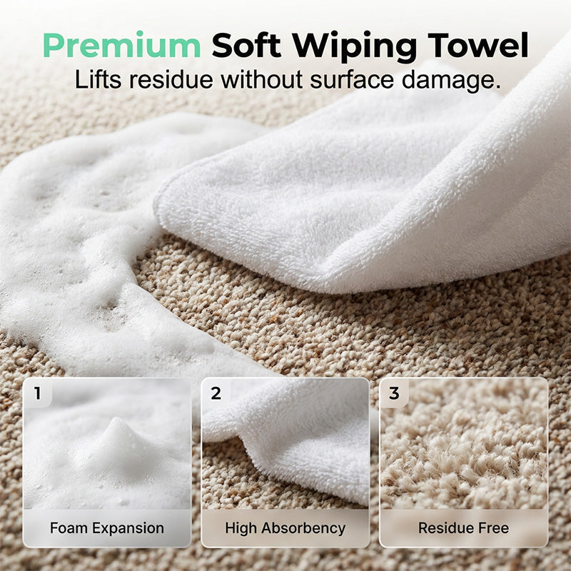 🔥BUY 1 GET 1 FREE 🫧 Waterless Carpet Foam Stain Remover – Lift, Wipe & Refresh