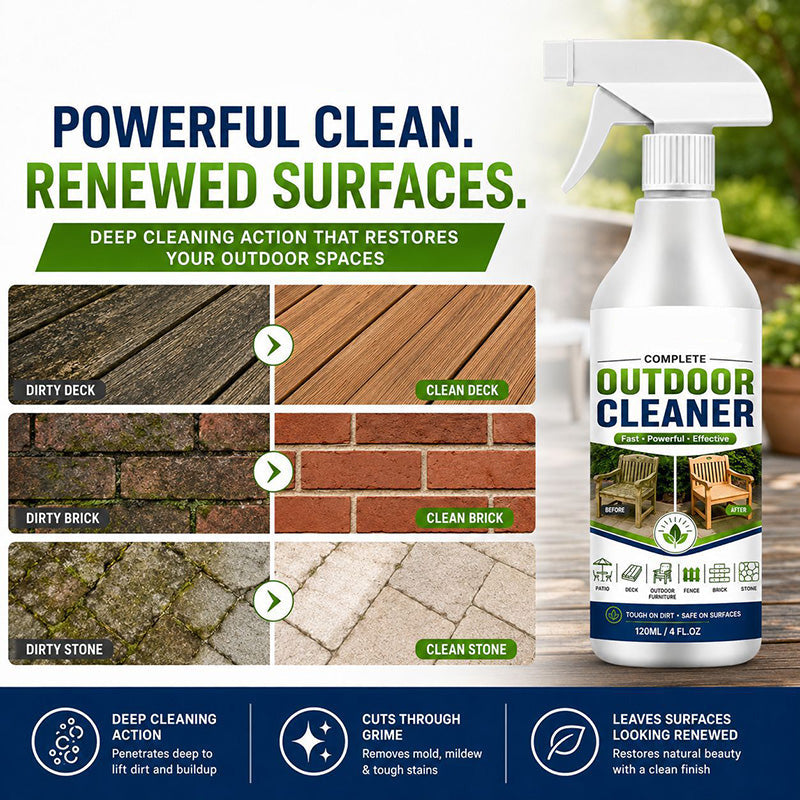 ⚡Fast-Acting Multi-Surface Outdoor Cleaning Spray✨Refresh Patios, Decks, and Bricks in Minutes