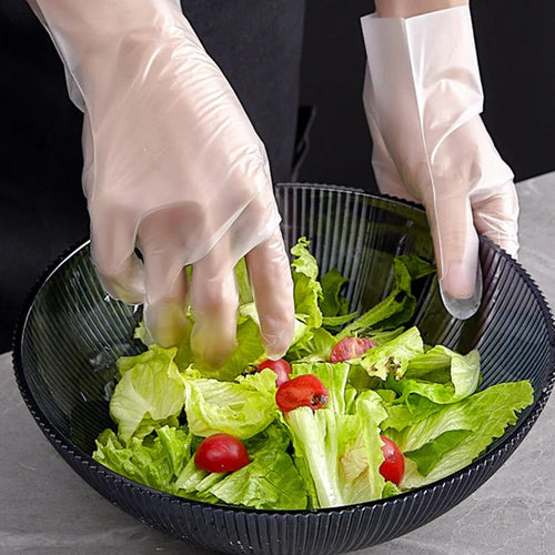 🍲Buy 1 Get 1 Free for the first 50 customers ✨Food-grade Transparent Thickened Disposable Gloves