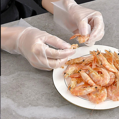 🍲Buy 1 Get 1 Free for the first 50 customers ✨Food-grade Transparent Thickened Disposable Gloves