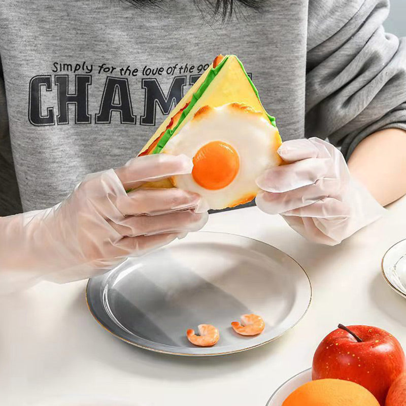 🍲Buy 1 Get 1 Free for the first 50 customers ✨Food-grade Transparent Thickened Disposable Gloves