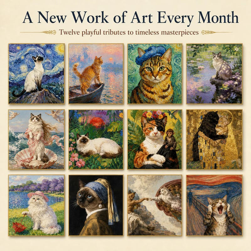 🐱 2027 Funny Cat Meme Calendar