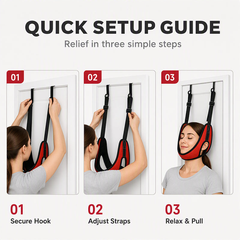 ☁️Over Door Cervical Traction Device for Neck Pain Relief
