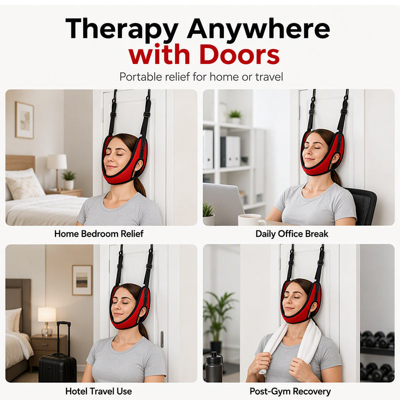 ☁️Over Door Cervical Traction Device for Neck Pain Relief
