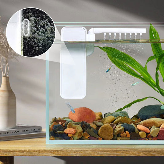 ✨Last Day 50% OFF✨🐠3-in-1 Mini Aquarium Filter – Filtration, Circulation & Rain-Flow Outlet