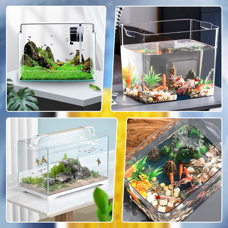 ✨Last Day 50% OFF✨🐠3-in-1 Mini Aquarium Filter – Filtration, Circulation & Rain-Flow Outlet