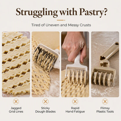 🥧Make Perfect Lattice Pie Crust In One Roll | Pastry Roller Cutter