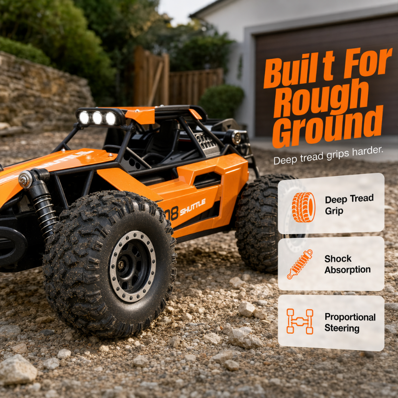 🎁 Great Gift For Kids Age 3+🎁1:16 High‑Speed 4WD RC Off‑Road Car — Dominate Rough Terrain