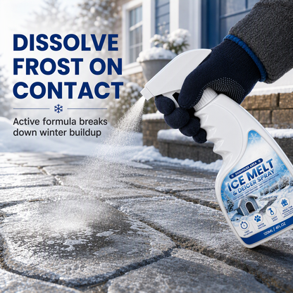 🐾 Fast Pet-Safe Outdoor De-Icing & Snow Melting Spray