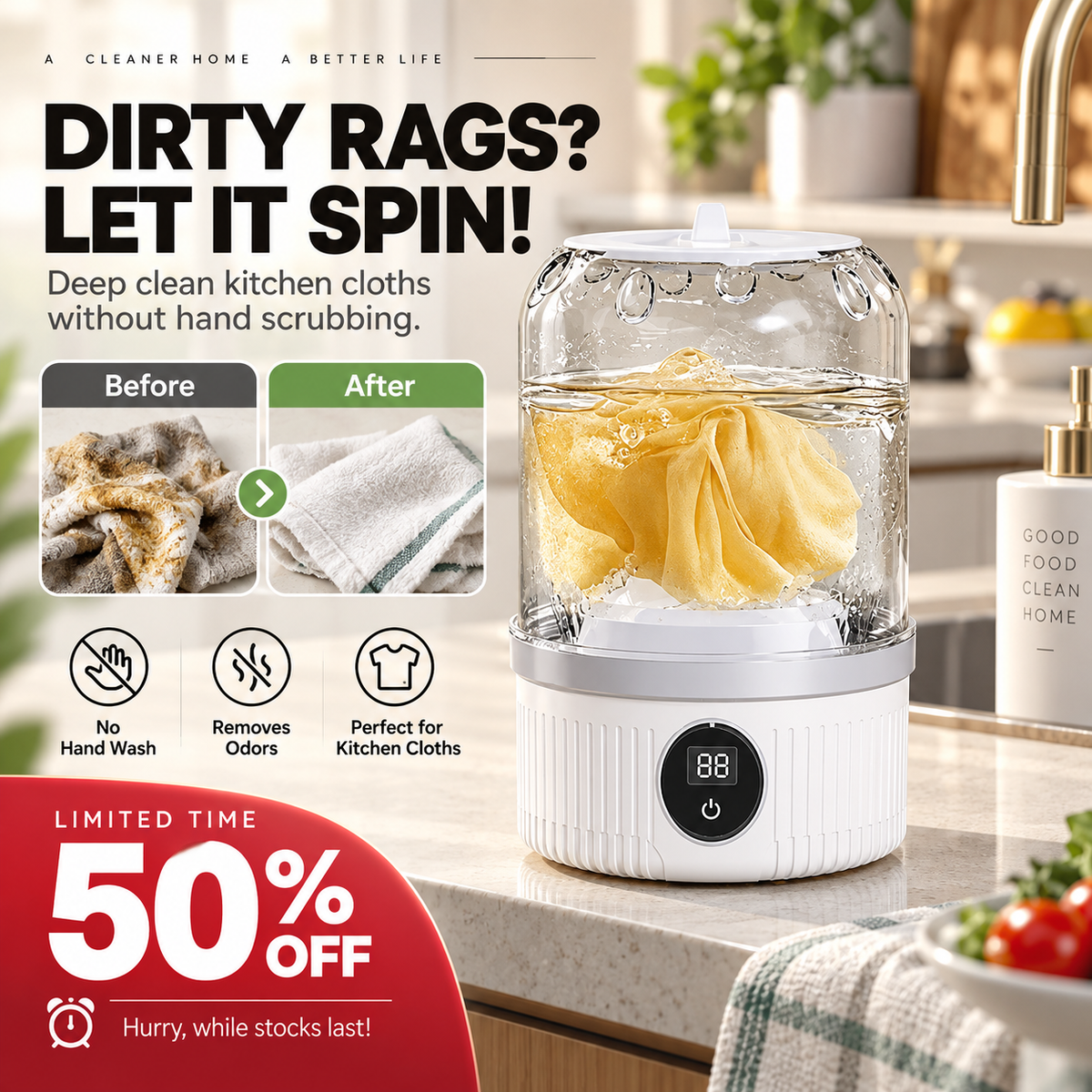 Ahlwocore mini portable cordless washing machine product image 5
