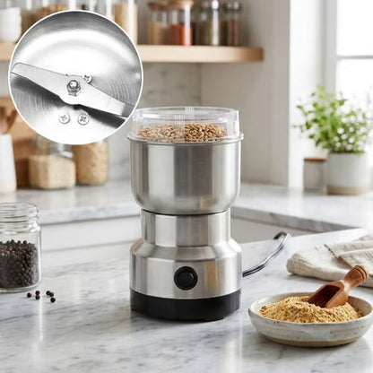 ⚡High-Speed Stainless Steel Grain Grinder – Powerful Electric Mill for Fast, Fresh Grinding